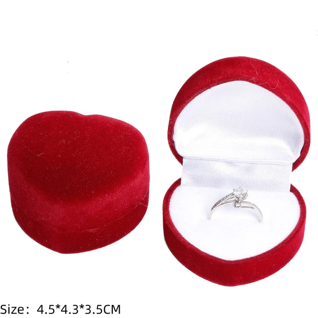 Wholesale Engagement Velvet Earring Ring Packaging Box SKU-06 5x4.5x4cm