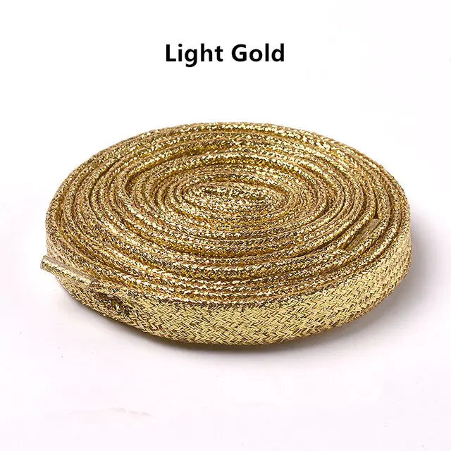Vibrant Sport Shoe Lace Collection Light Gold 180 cm