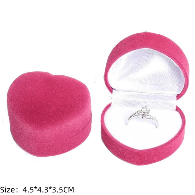 Wholesale Engagement Velvet Earring Ring Packaging Box SKU-05 5x4.5x4cm