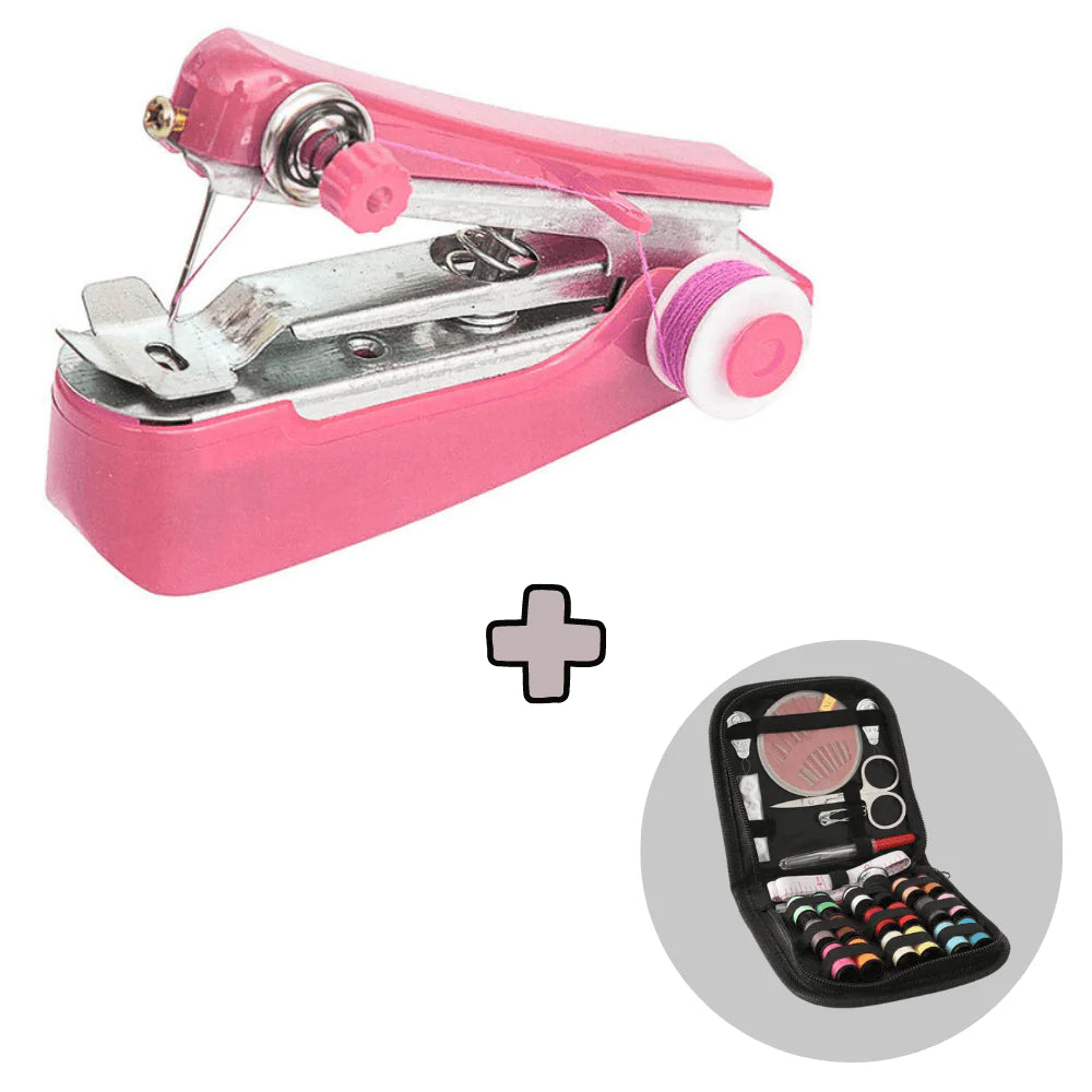 Mini Hand Sewing Machine Pink Machine + mini sewing ini sewing mkit