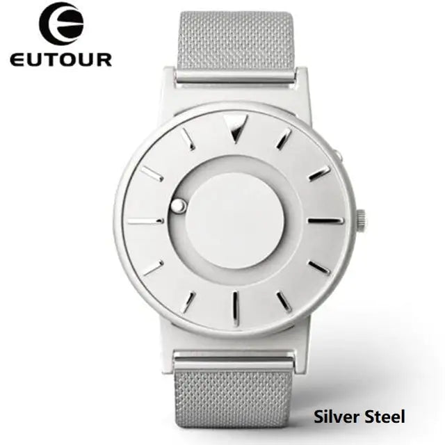 Magnetic Watch For Men Silver Steel