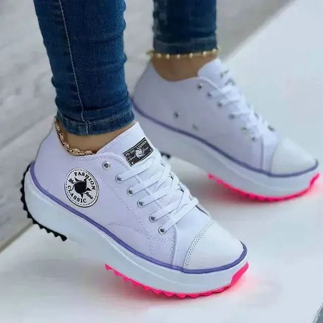 Canvas Comfort Sneakers White 38