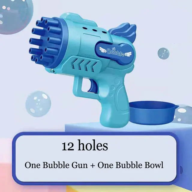 Bubble Gun Electric Automatic Soap Rocket 12 holes-03