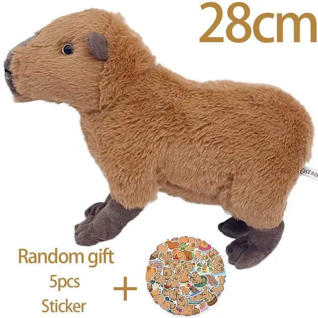Capybara Plush Simulation Capibara Anime Fluffty Toy Opp Bag 28cm