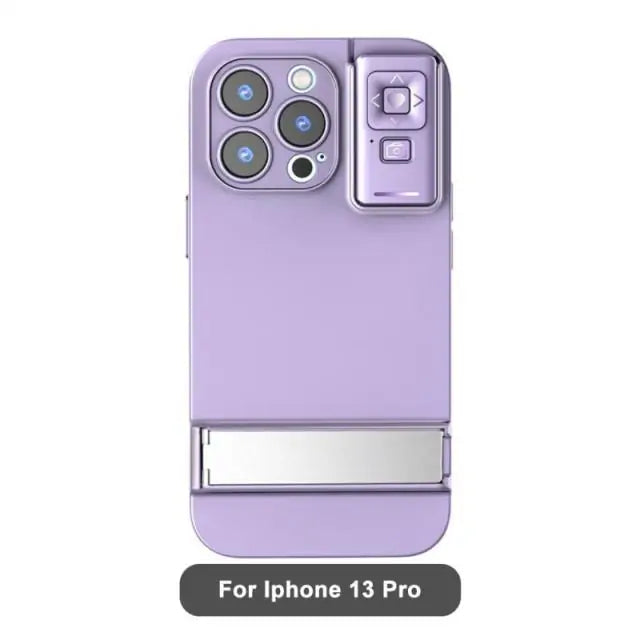 3-in-1 Smart Phone Case for iPhone Purple 13pro
