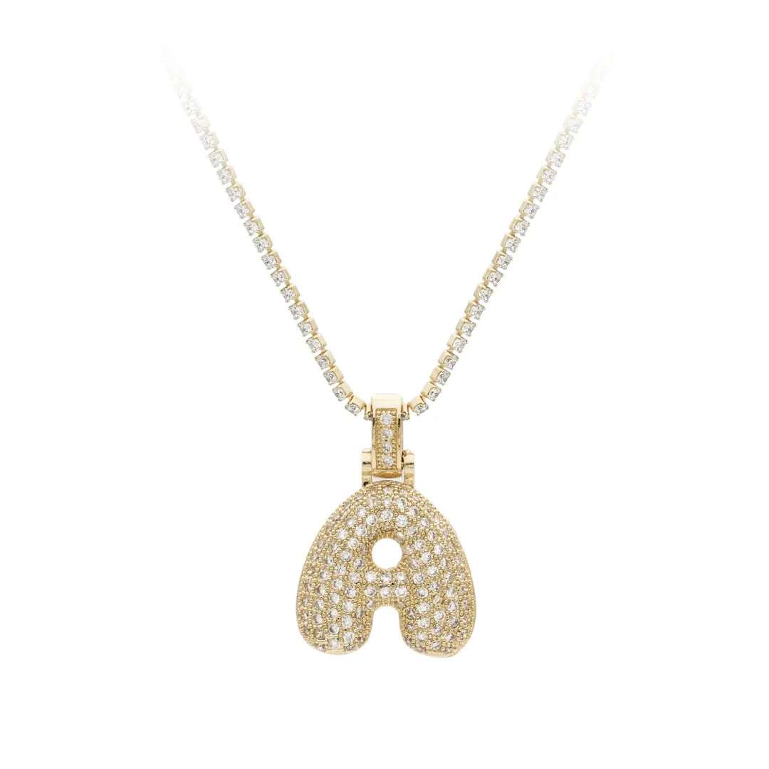 Initial Necklace Gold Y