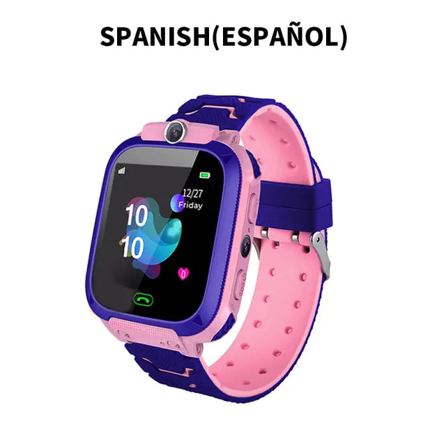 New SOS Smartwatch For Children Pink Spanish Version No Box 15 1.44 Inches