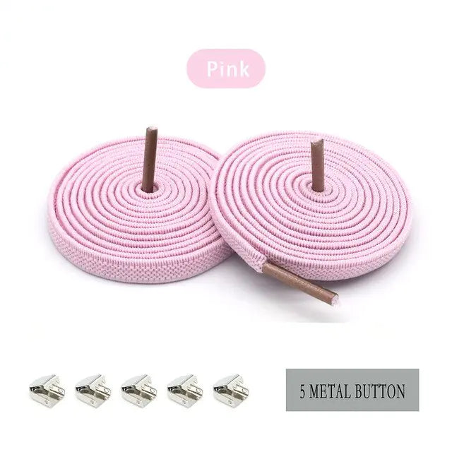 QuickFit Elastic Shoelaces Pink 100cm