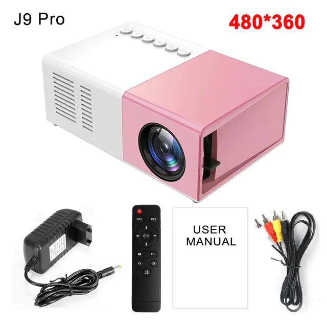Projector 1000 lumens Pink AU