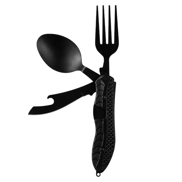 Combo Knife Fork Tool Black