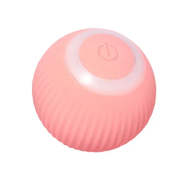 Rolling Ball Electric Cat Toys Smart Pink Ball 01