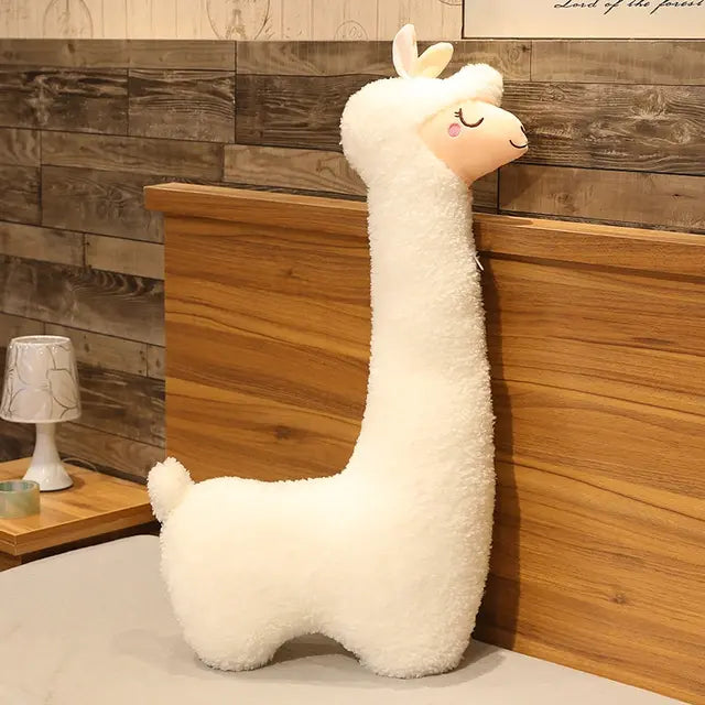 Lovely Alpaca Plush Toy Japanese White 75cm