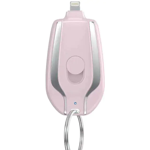 1500mAh Mini Pod Keychain Charger Pink For Apple