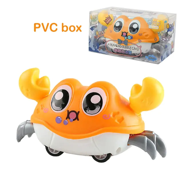 Cute Sensing Crawling Crab Baby Toy Crab C Orange