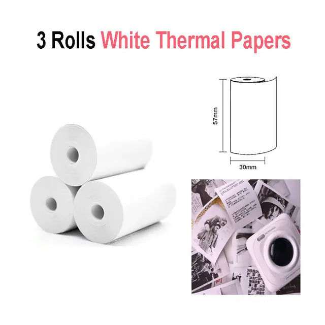 Peripage Thermal Paper: Sticker Variety White 3 Paper
