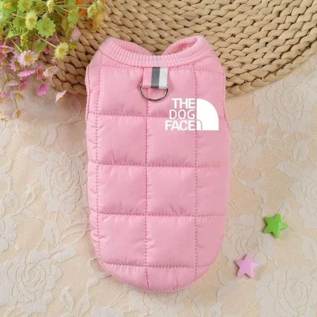 Double Sided Dog Coat Winter Warm Pink XS