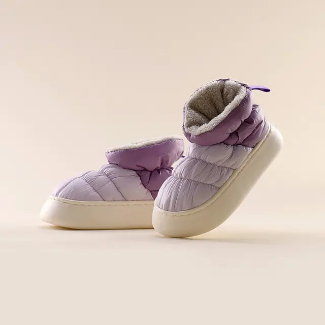 New Style Unisex Plush Lining Shoes Purple-01 36-37(Foot 230mm)