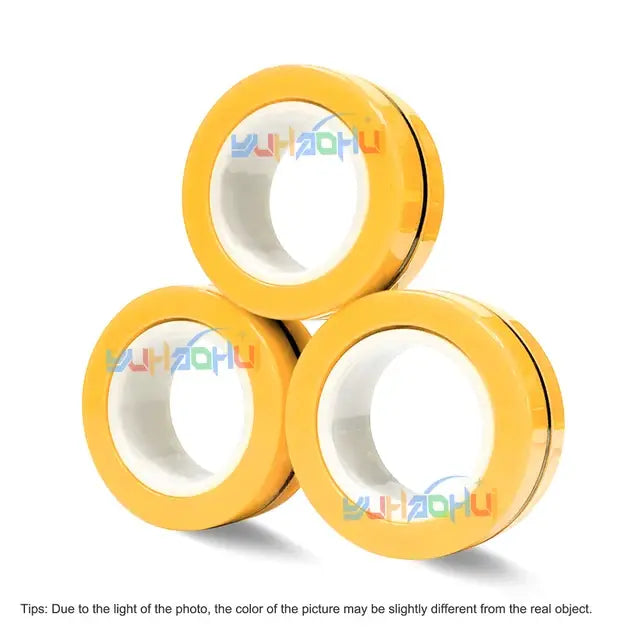 3Pcs Magnetic Rings Anti-Stress NO.1718 3.1X1.2 Centimeter