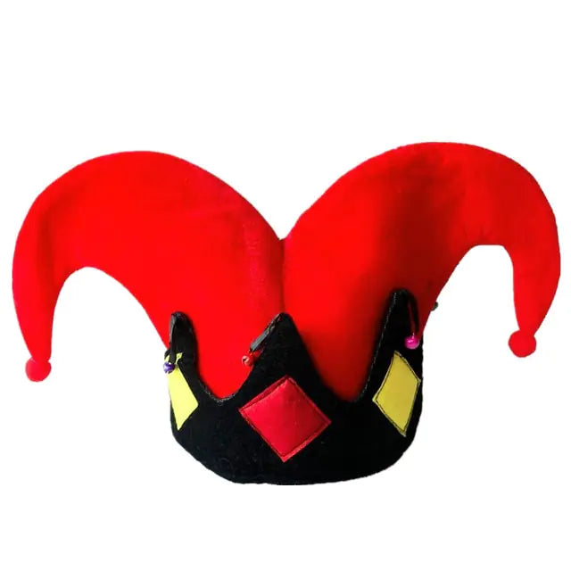 Cosplay Clown Hat for Parties Black and Red Style 9