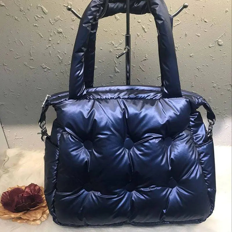Padded Puffer Bag Blue
