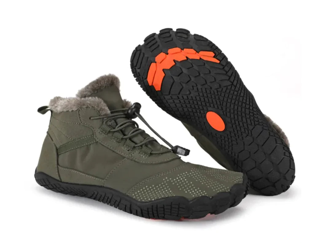 Arctic Steps Winter Bare Foot Shoes Olive Green US 6.5 / EU 39