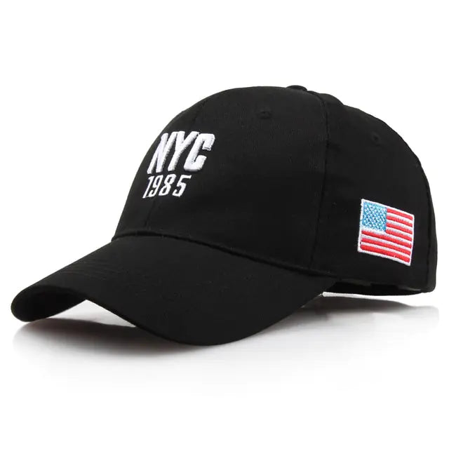 Tactical USA Flag Baseball Caps Black NYC 58cm
