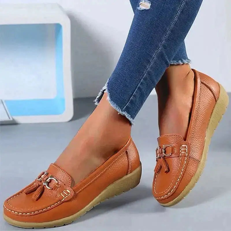 Comfy Orthopedic Loafers Light Brown 40