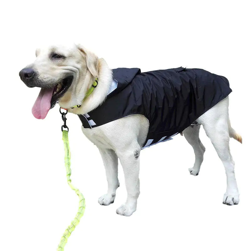 Raincoat pet supplies 4XL Black