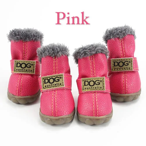 PETASIA Pet Dog Shoes Pink L (4)