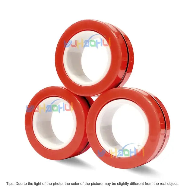 3Pcs Magnetic Rings Anti-Stress NO.1717 3.1X1.2 Centimeter