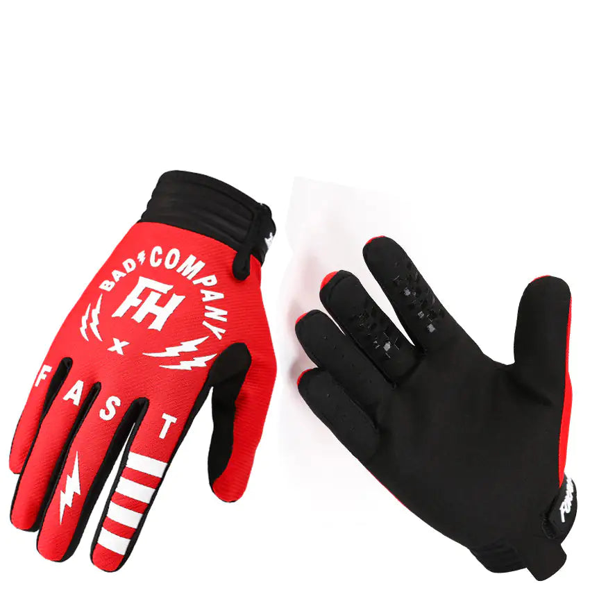 Outdoor Sports Full Finger Gloves Red XL