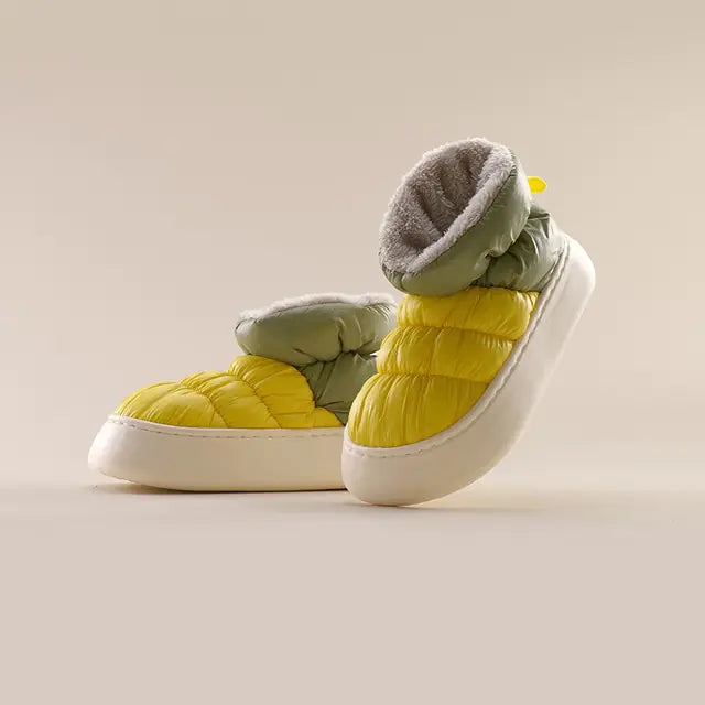 New Style Unisex Plush Lining Shoes Yellow-01 36-37(Foot 230mm)