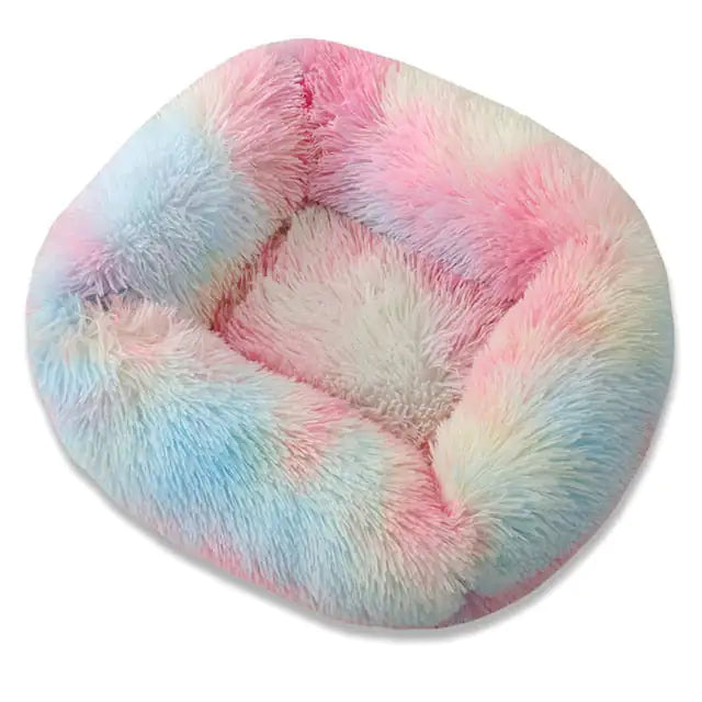 Plush Pet Bed Colorful 66x56x18cm