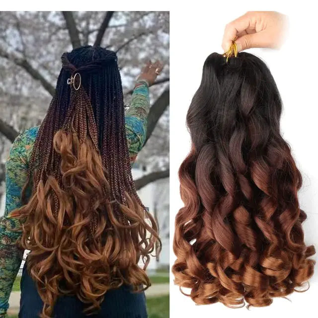 French Curl Braiding Synthetic Hair 1b-33-30 22inches