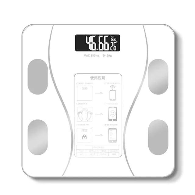 Bluetooth Digital Body Fat Scale White
