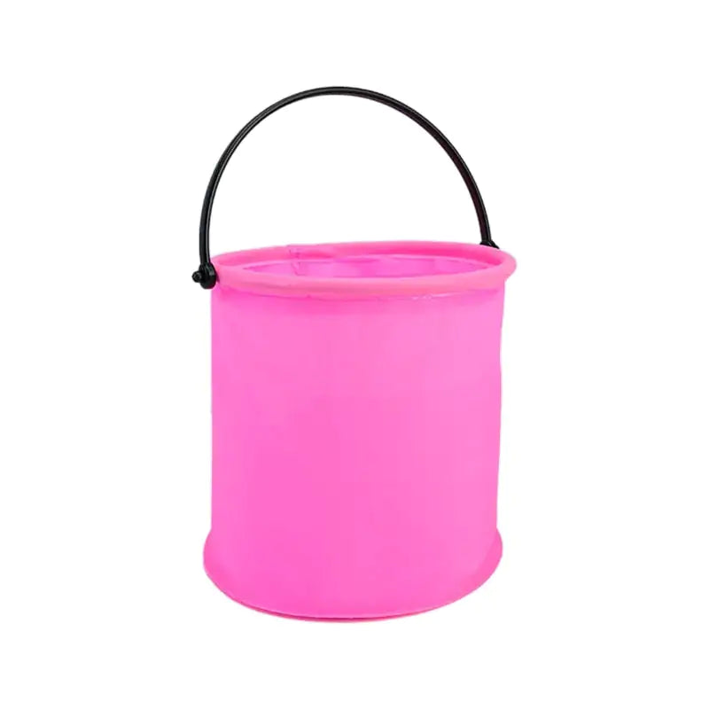 Foldable Beach Bucket Pink