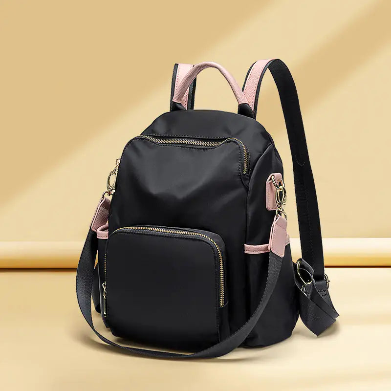 Korean Style Anti Theft Oxford Backpack Black L Size