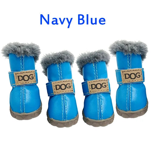 PETASIA Pet Dog Shoes Navy blue M (3)