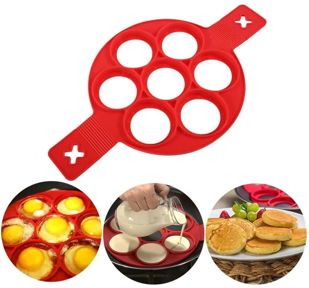 Pancake Maker with 7 Cavity Round