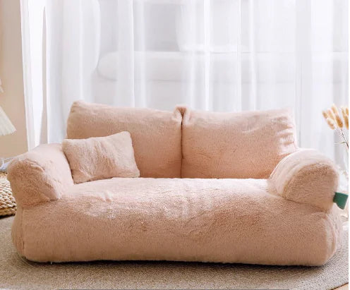 Luxury Soft Warm Pet Sofa Khaki