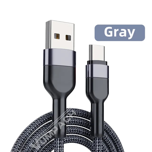Fast Usb C Cable Type C Cable Fast Charging Grey 0.5m