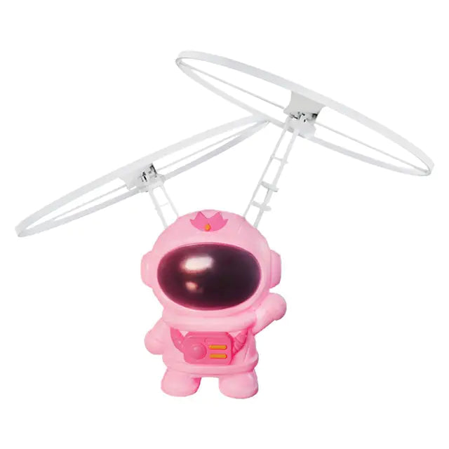 Gesture Sensing UFO Drone Toy Pink Spaceman