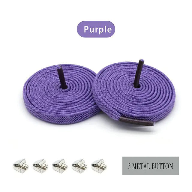 QuickFit Elastic Shoelaces Purple 100cm