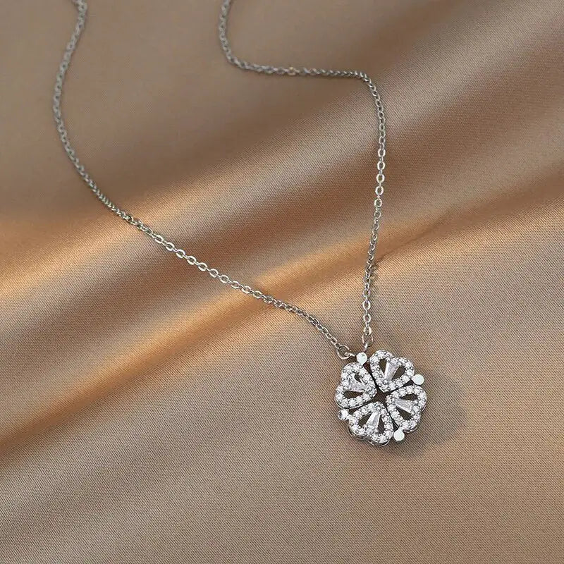 Whispers of the Heart Necklace Silver
