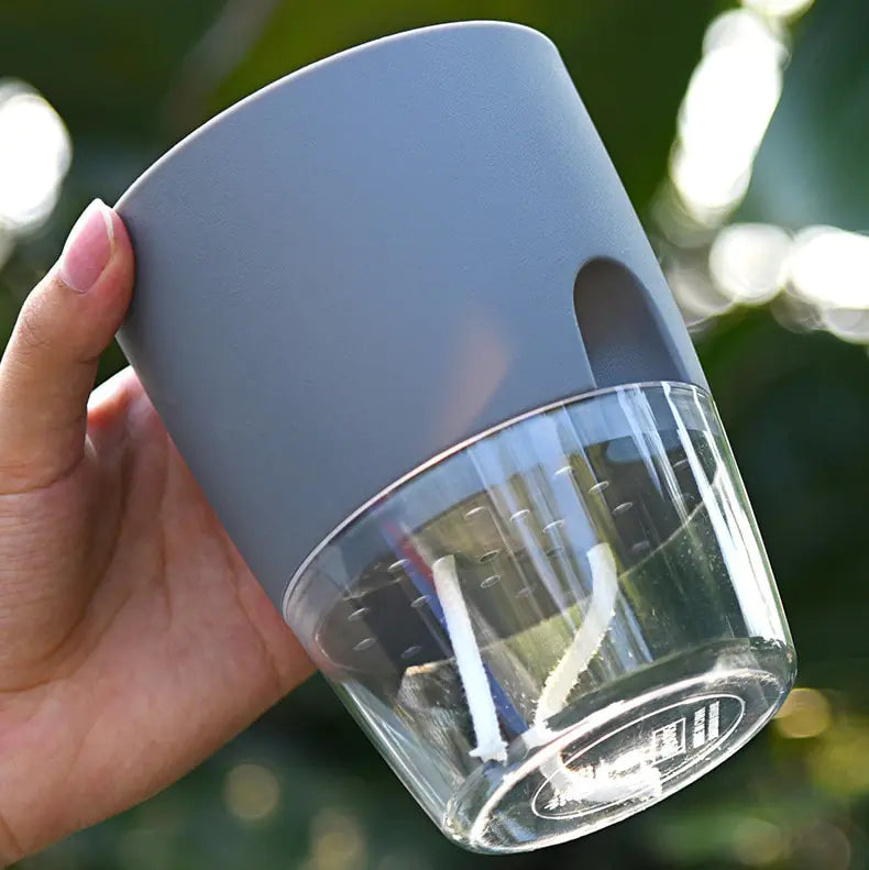 Self-Watering Flowerpot with Injection Port
