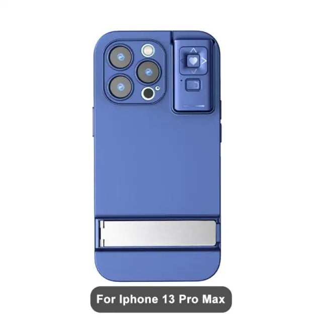 3-in-1 Smart Phone Case for iPhone Blue 13pro max
