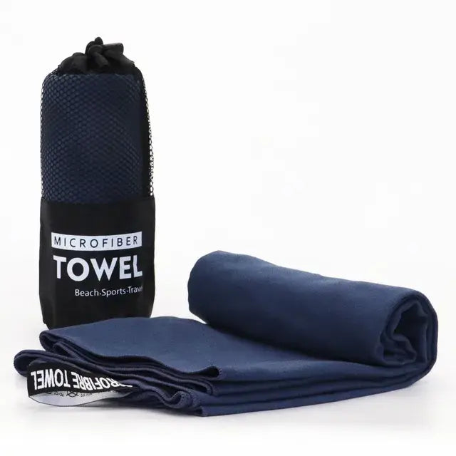 Backpacking Absorbent Towels Navy Blue S(80x40cm)