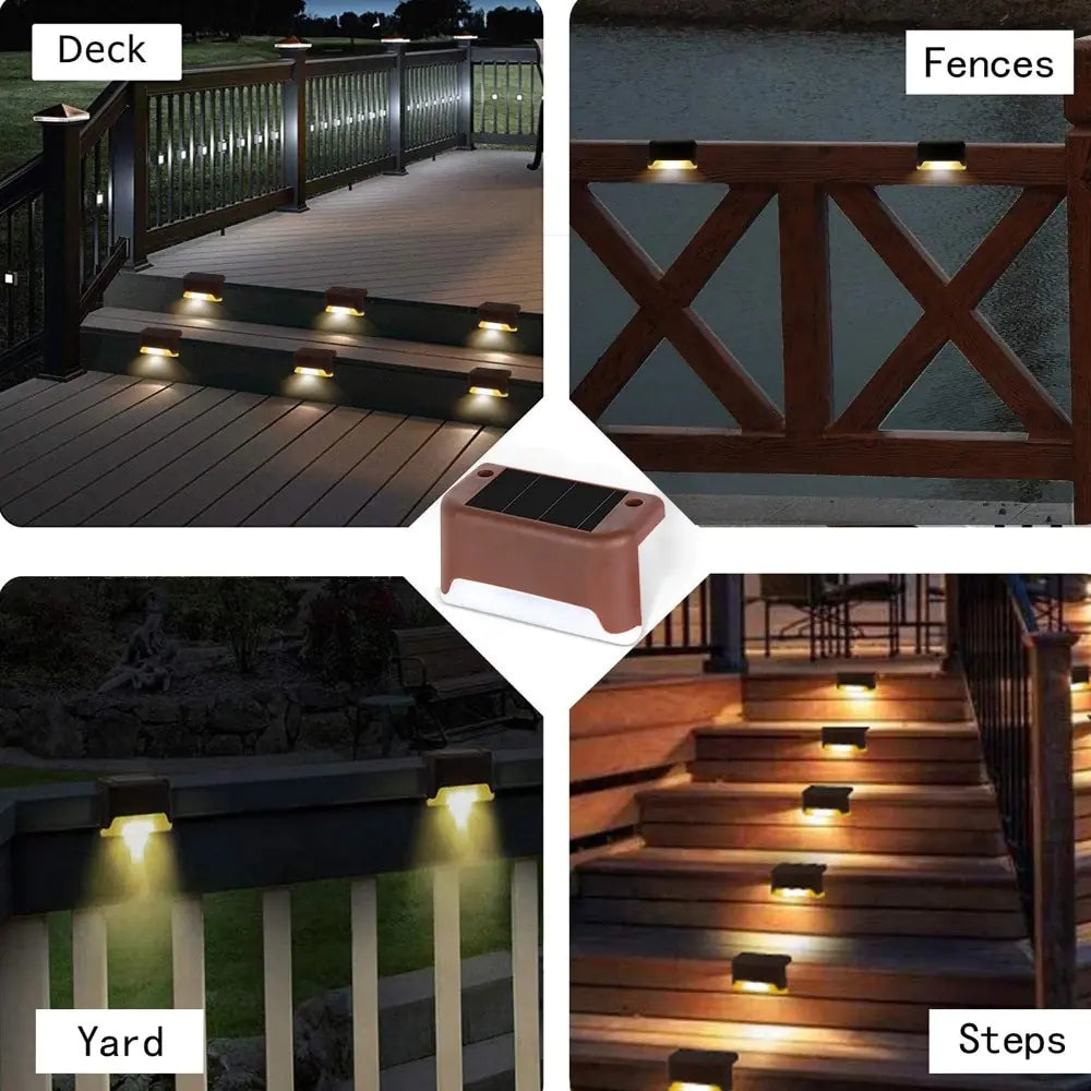 Outdoor Stair Solar Light Waterproof Garden Step Lamp