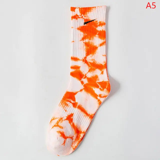 Women Tie-dye Middle Tube Socks Style 5