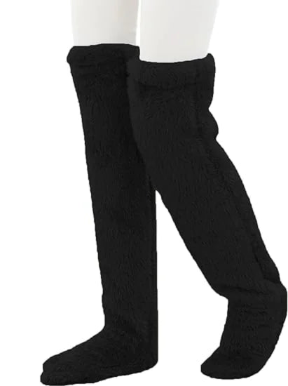 Snuggle Hug Slipper Socks Black